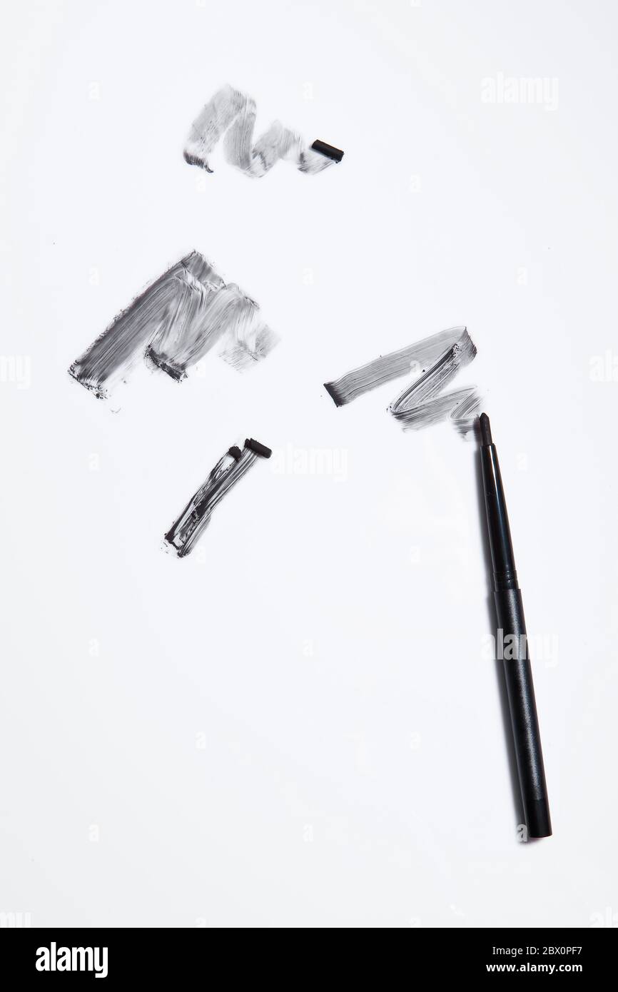 Black eyeliner white background hi-res stock photography and images - Alamy