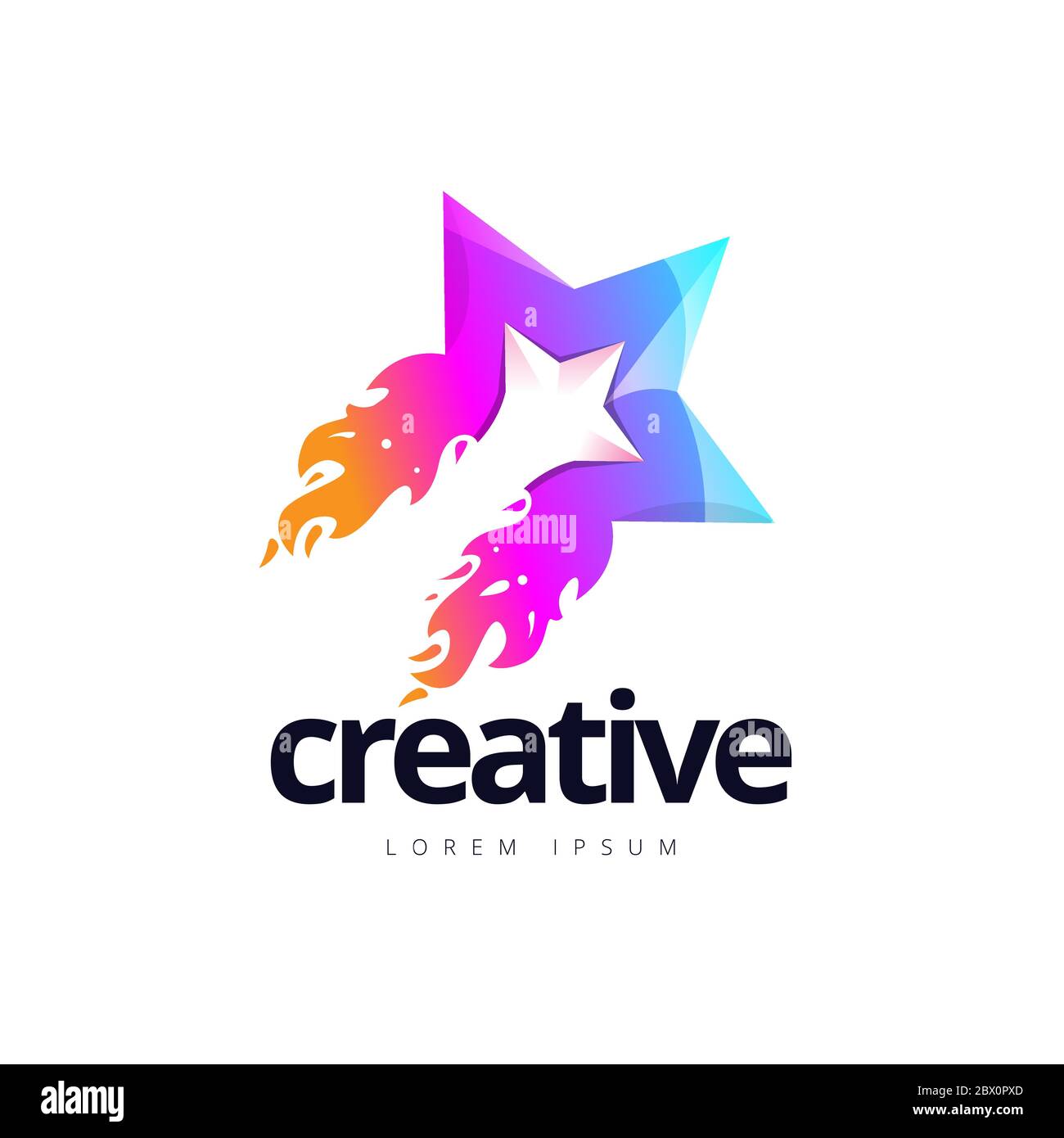 Vibrant Creative Star Fire Logo Design Stock Vector Image & Art - Alamy