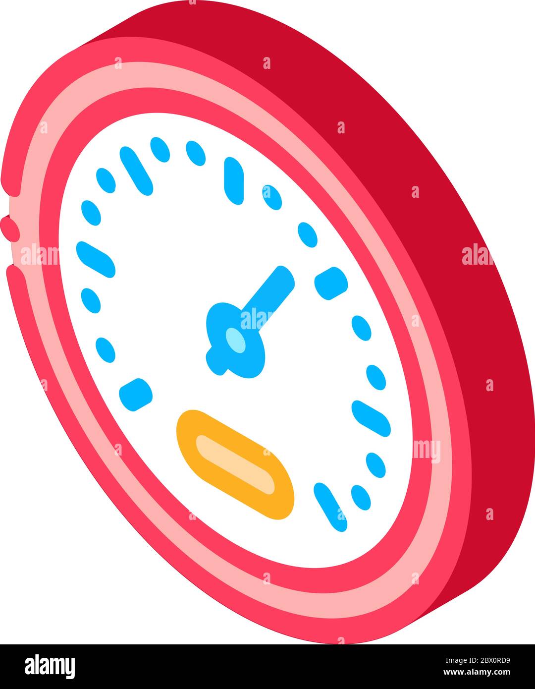 Athlete Speed Indicator isometric icon vector illustration Stock Vector