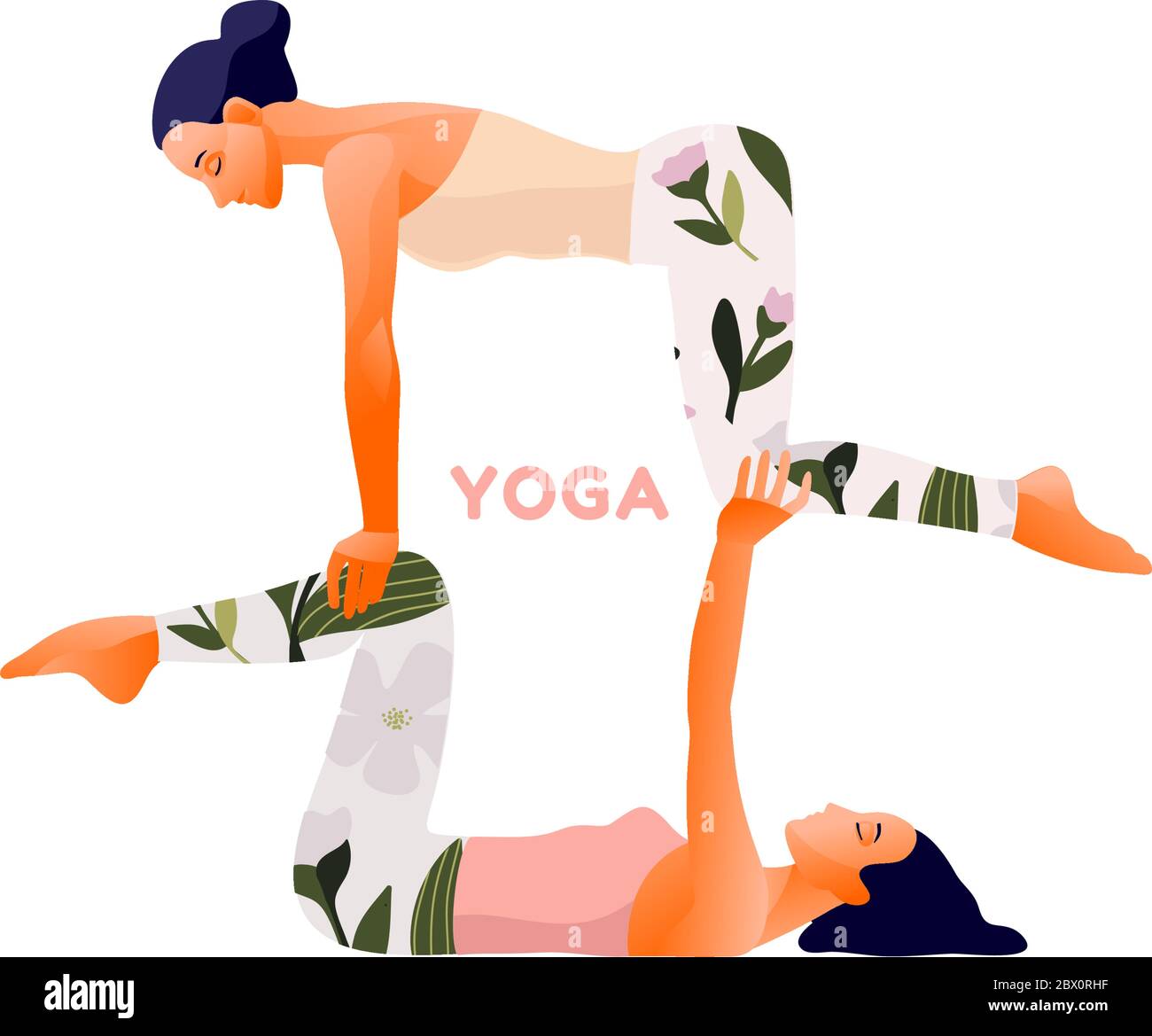 Acro pose Stock Vector Images - Alamy