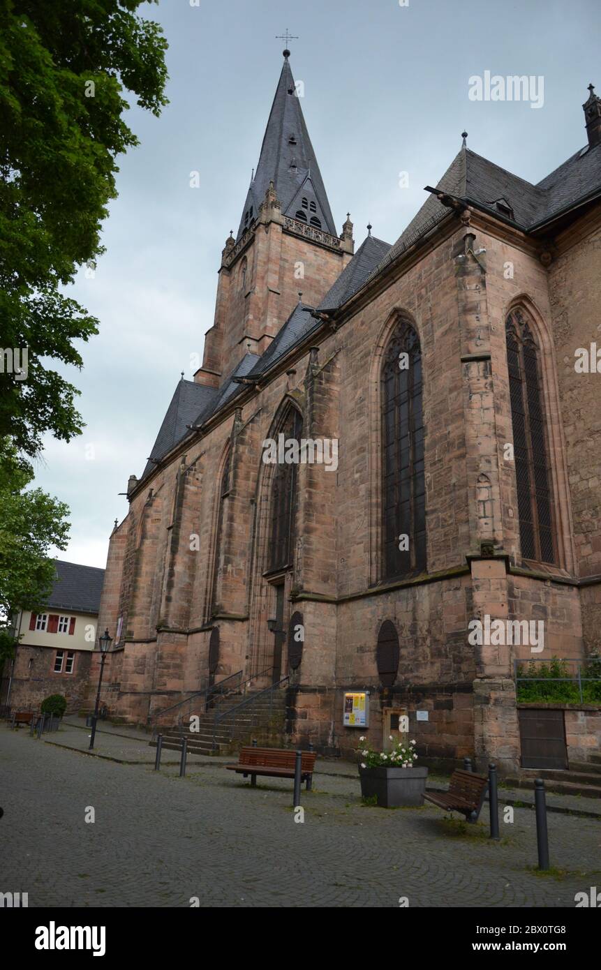 Church of Saint Mary in Marburg, Germany Stock Photo