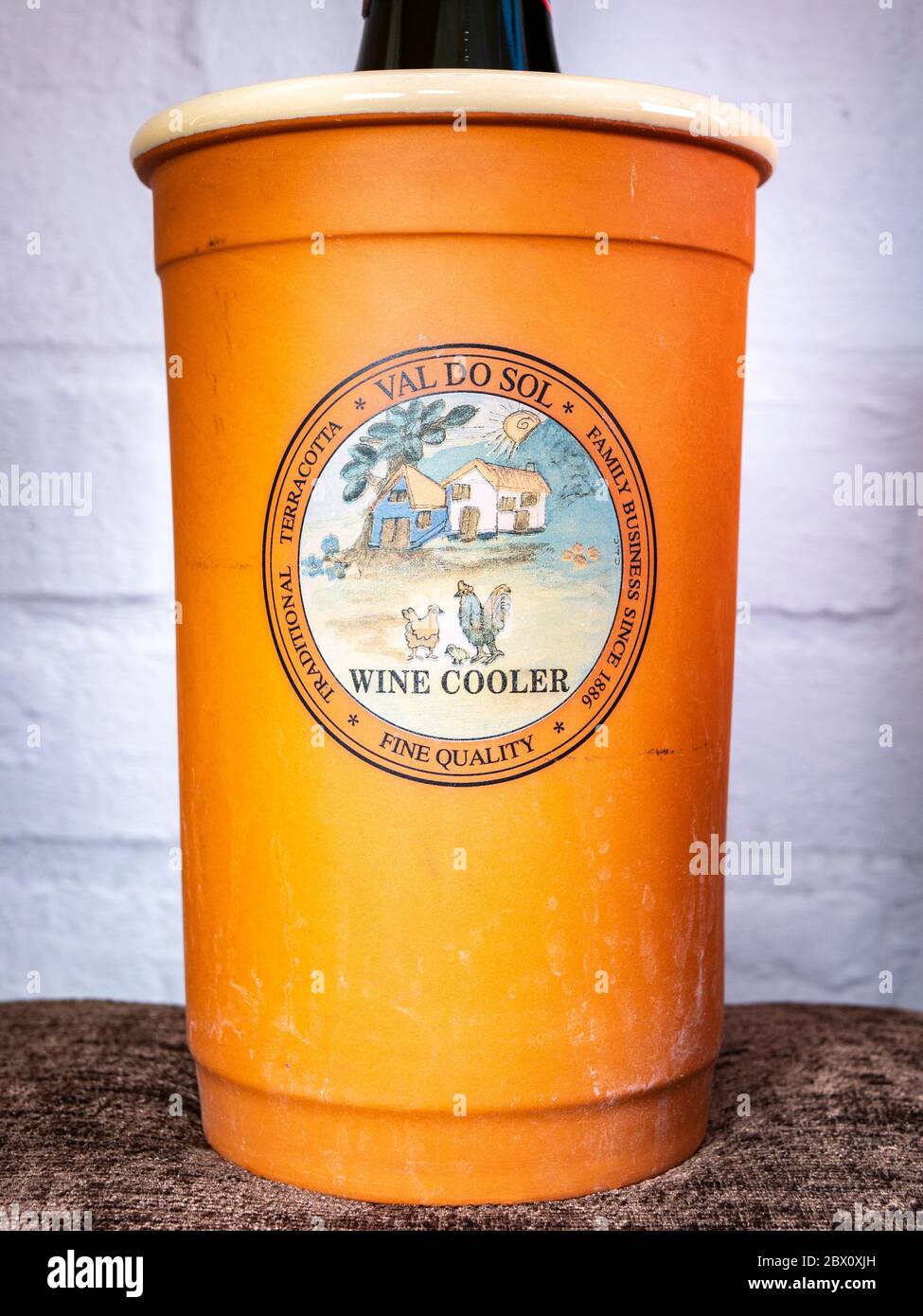 A Val do Sol terracotta wine cooler, traditionally made in Portugal Stock Photo Alamy