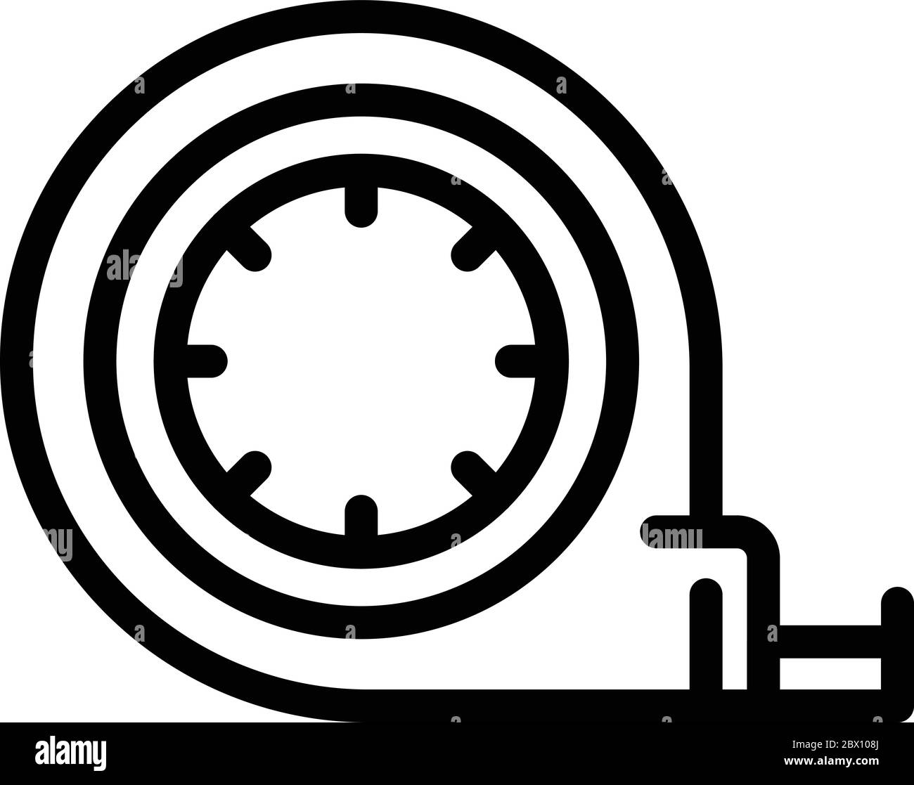 Measurement tape icon, outline style Stock Vector Image & Art - Alamy