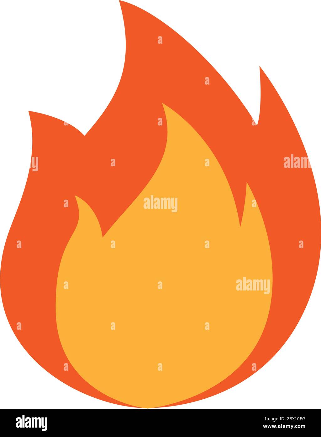 Fire icon flames vector illustration isolated on white Stock Vector