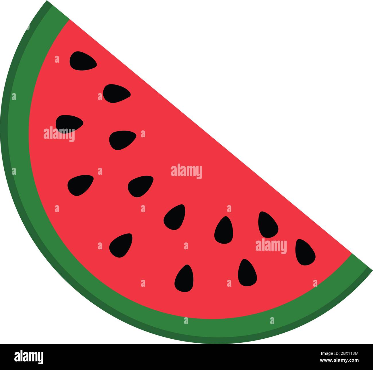 Watermelon icon isolated on white background vector illustration Stock Vector