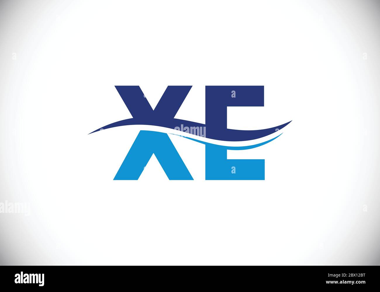 Initial Monogram Letter X E Logo Design Vector Template. X E Letter ...