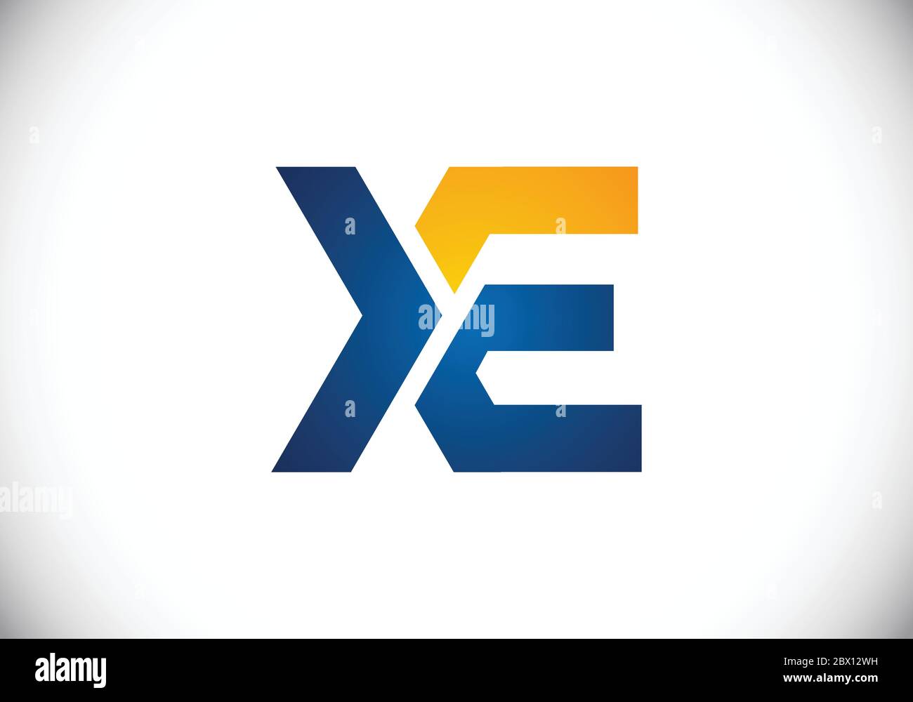 Initial Monogram Letter X E Logo Design Vector Template. X E Letter ...