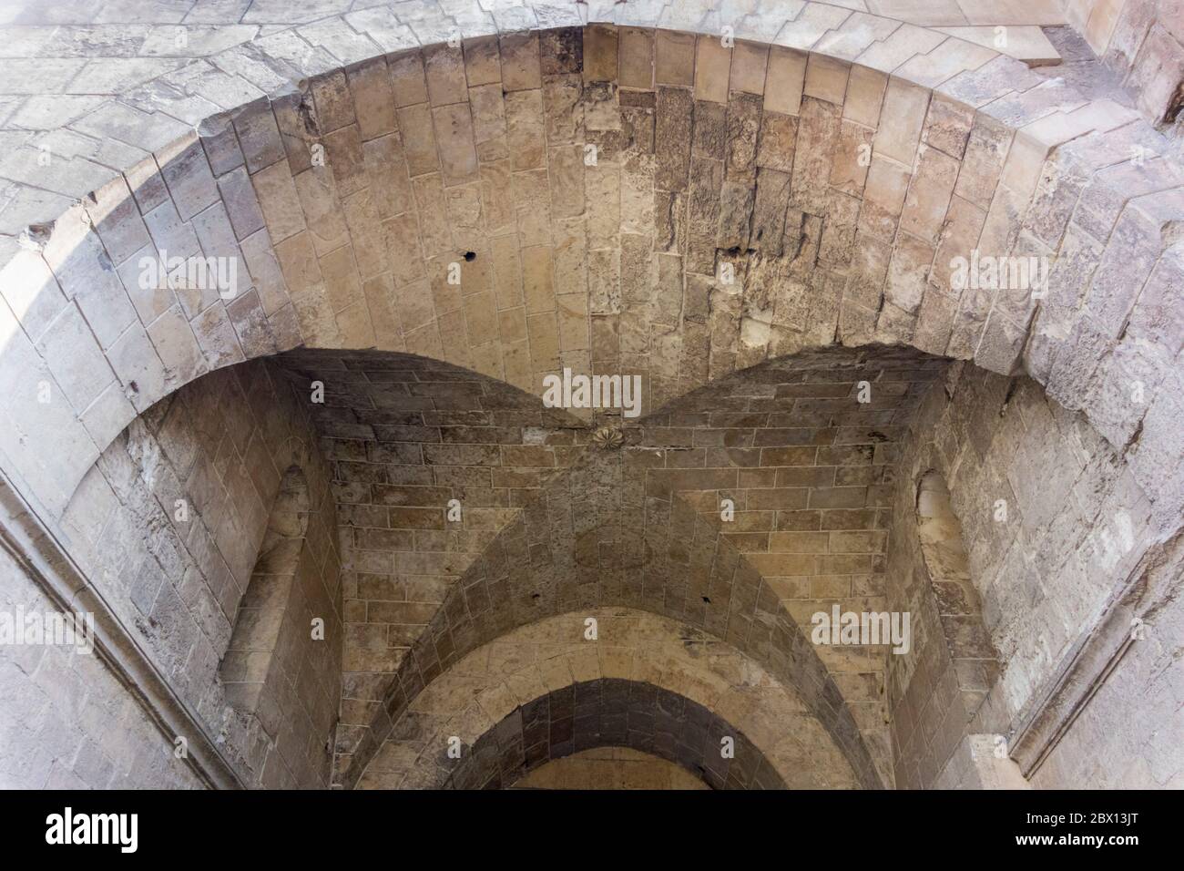 groin vault, Bab al-Nasr, Cairo, Egypt Stock Photo