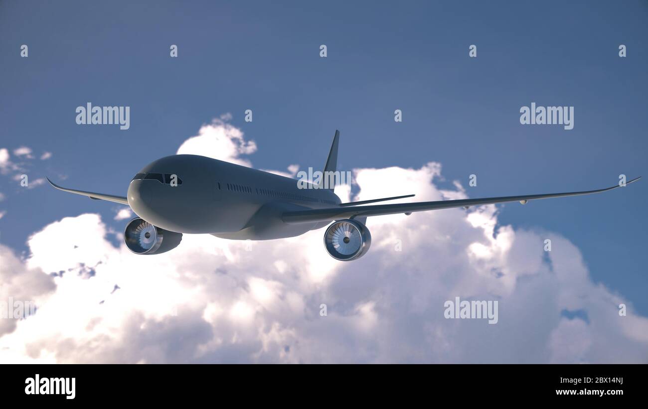 Animation 3d rendering plane engine hi-res stock photography and images ...