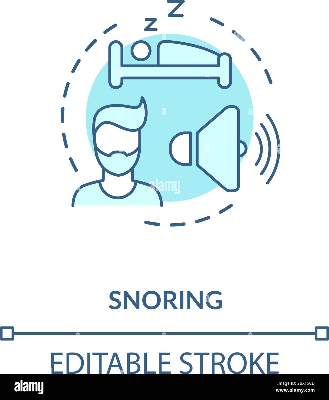 Loud snoring Stock Vector Images Alamy