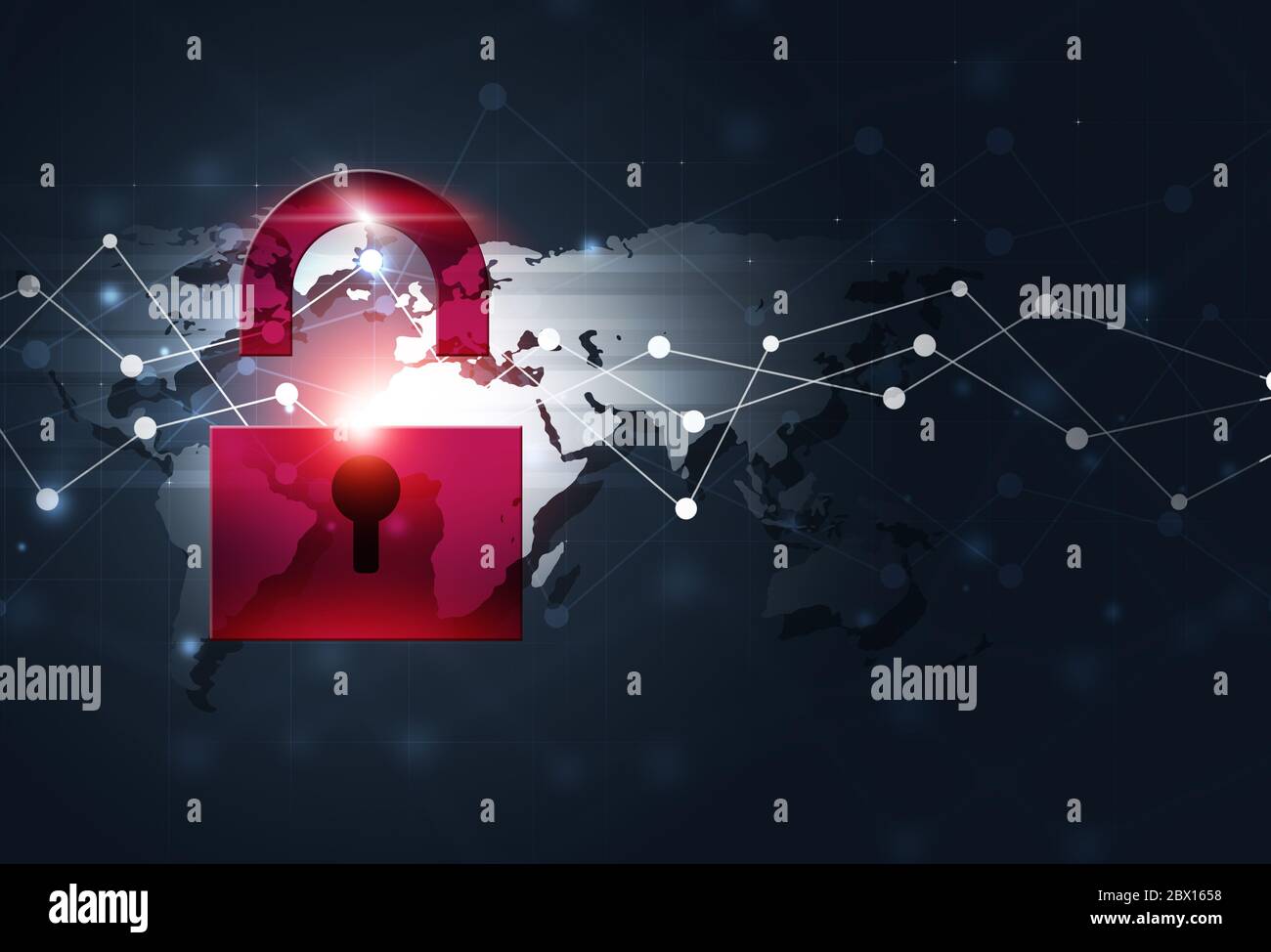 digital security coding red lock concept web background Stock Photo - Alamy