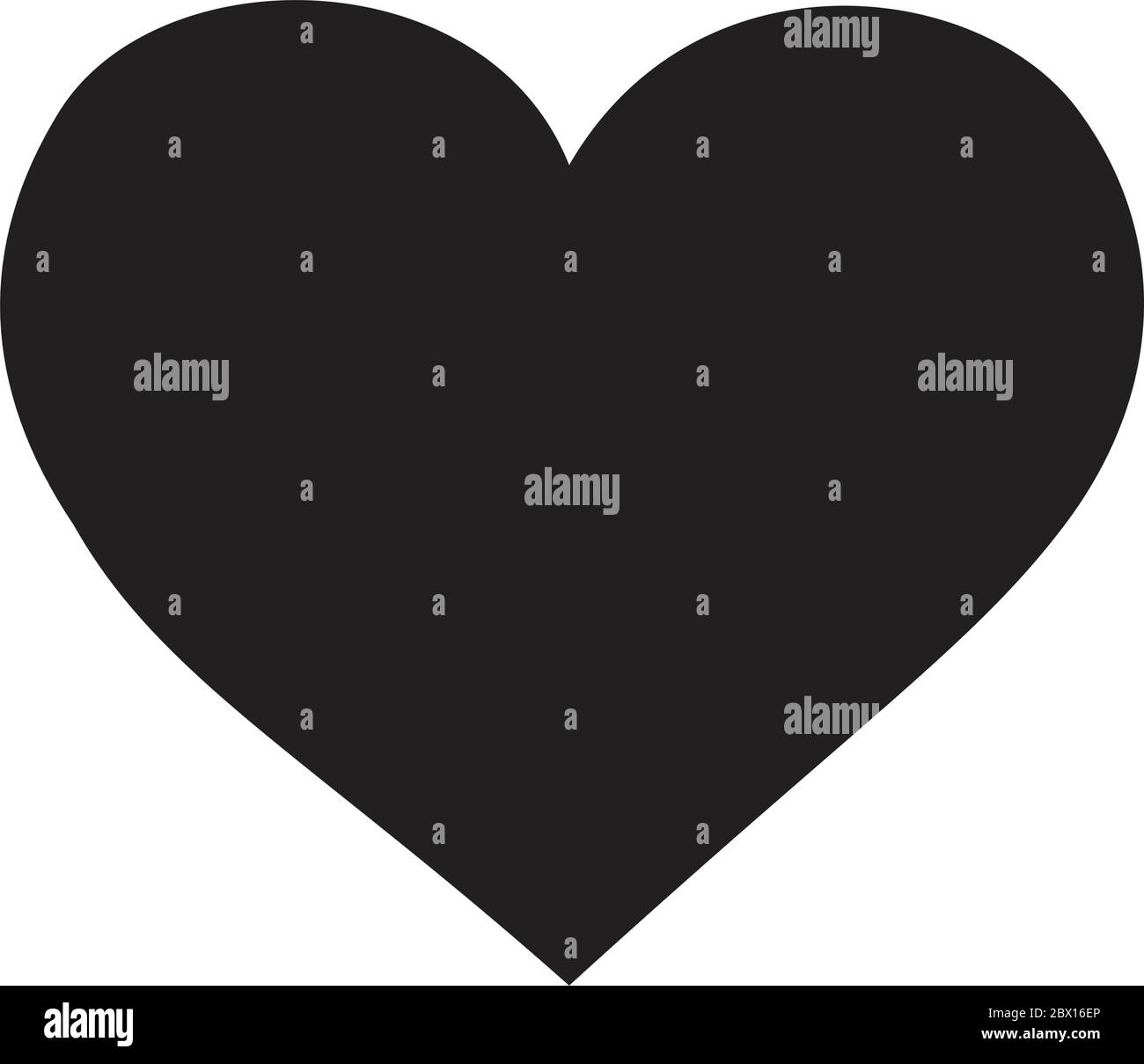 Heart icon flat isolated on background on white illustration Stock ...
