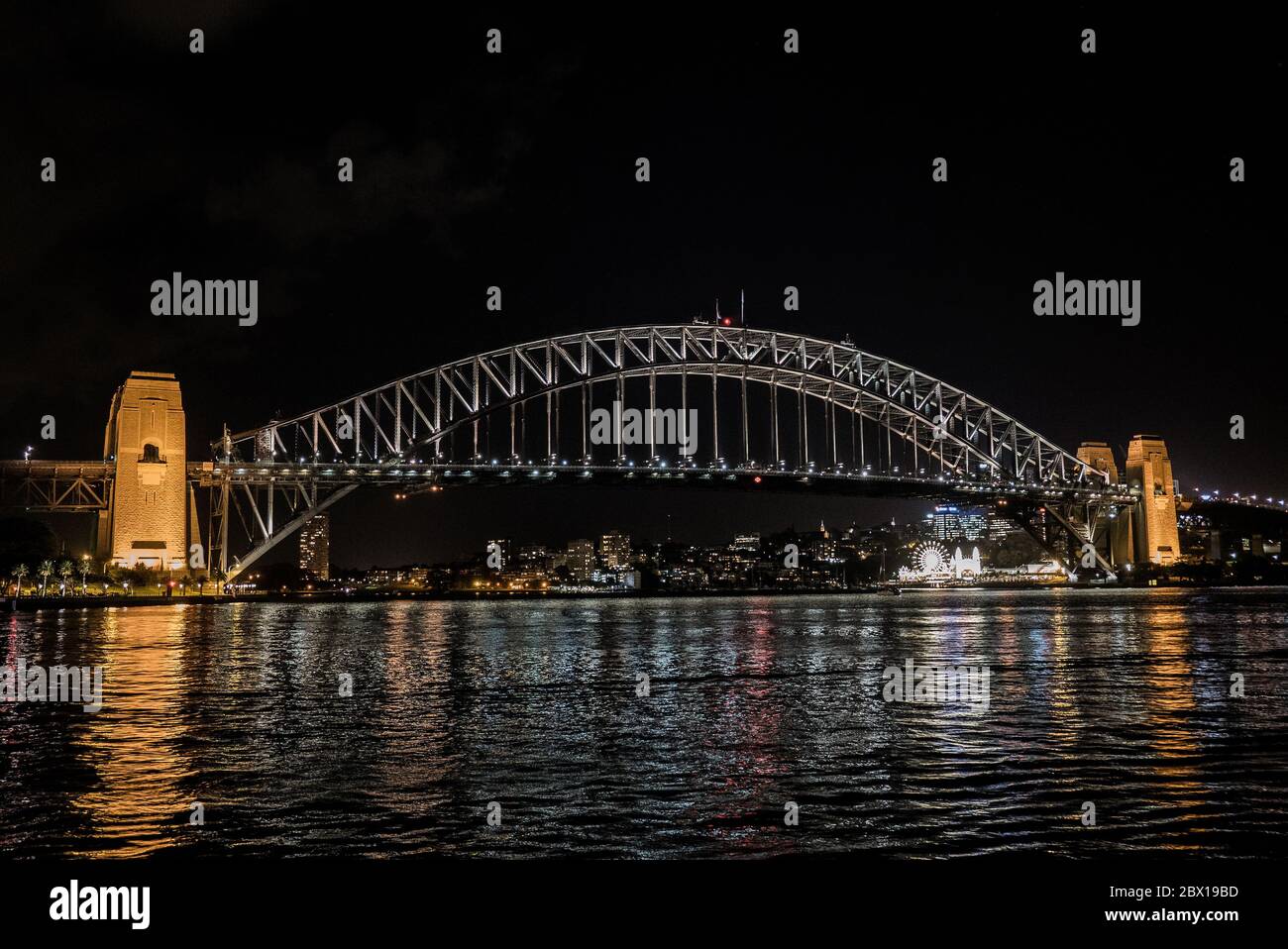 The Sydney Harbour Bridge at night Stock Photo - Alamy