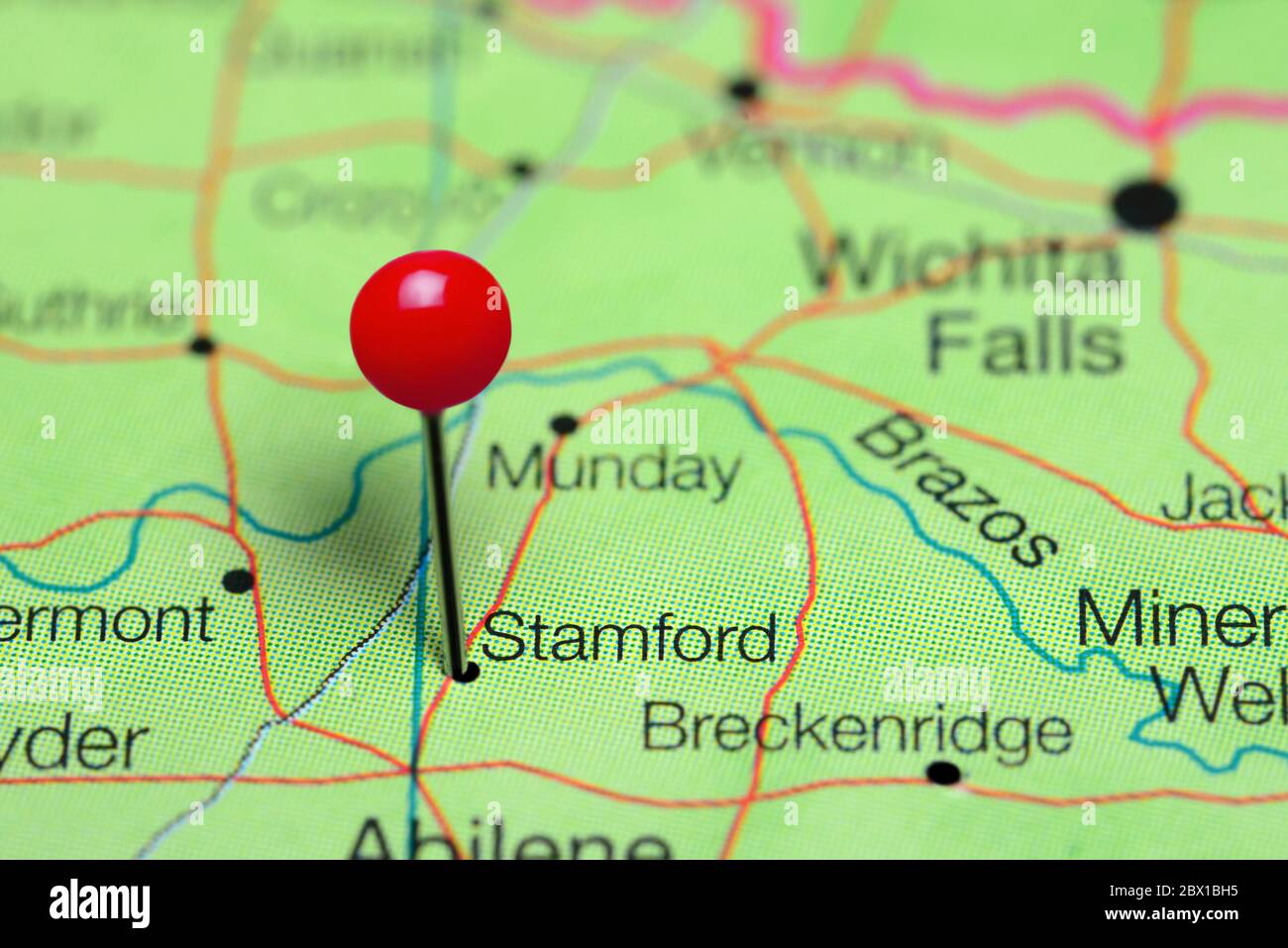 Stamford texas map hires stock photography and images Alamy