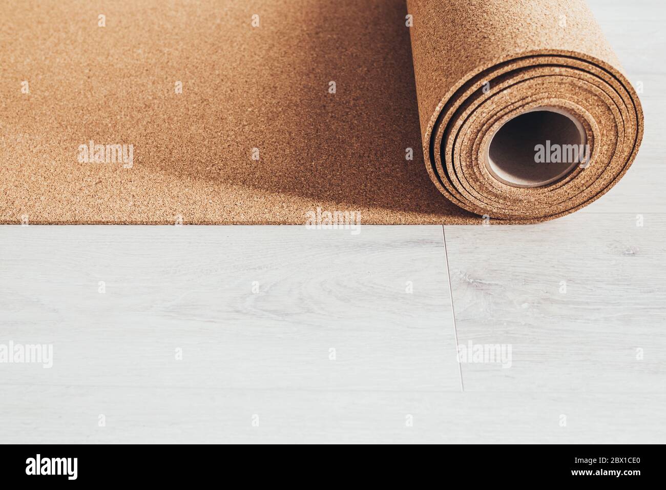 Underlay for floating floor cork for laminate sound insulation and