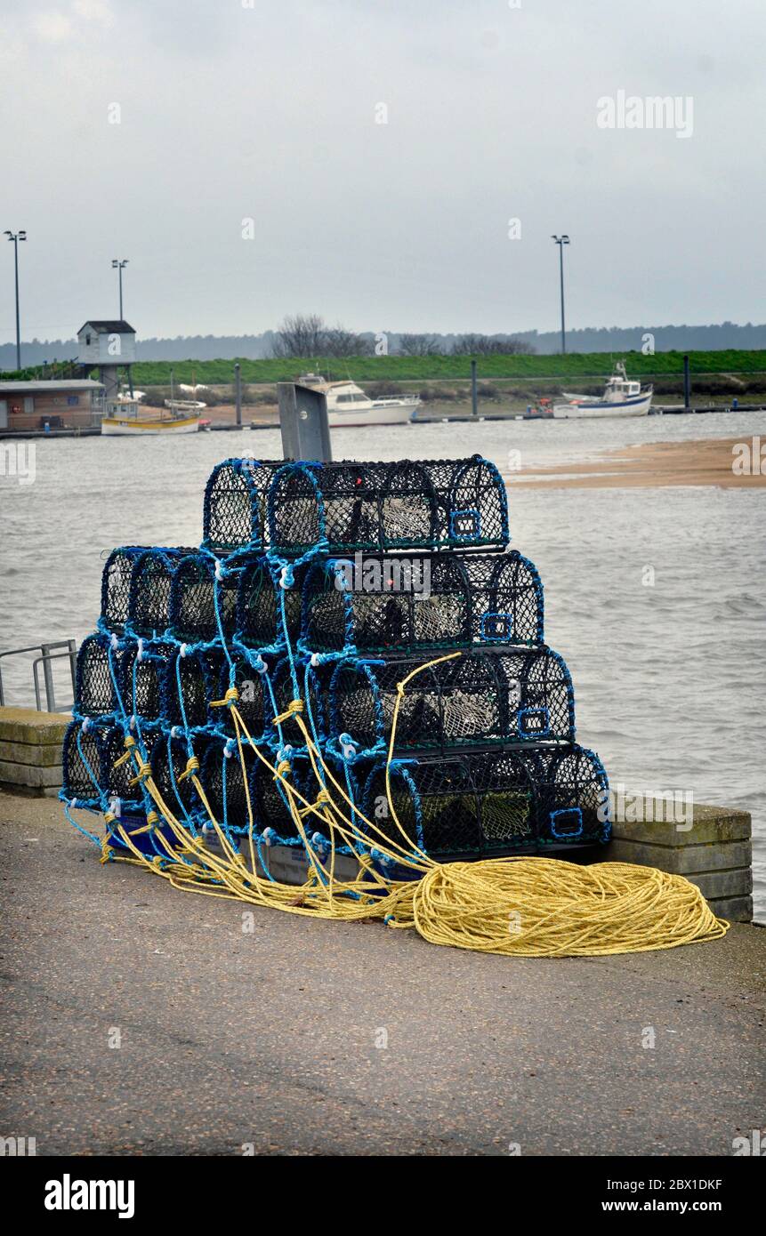 Lobsdter pots hires stock photography and images Alamy