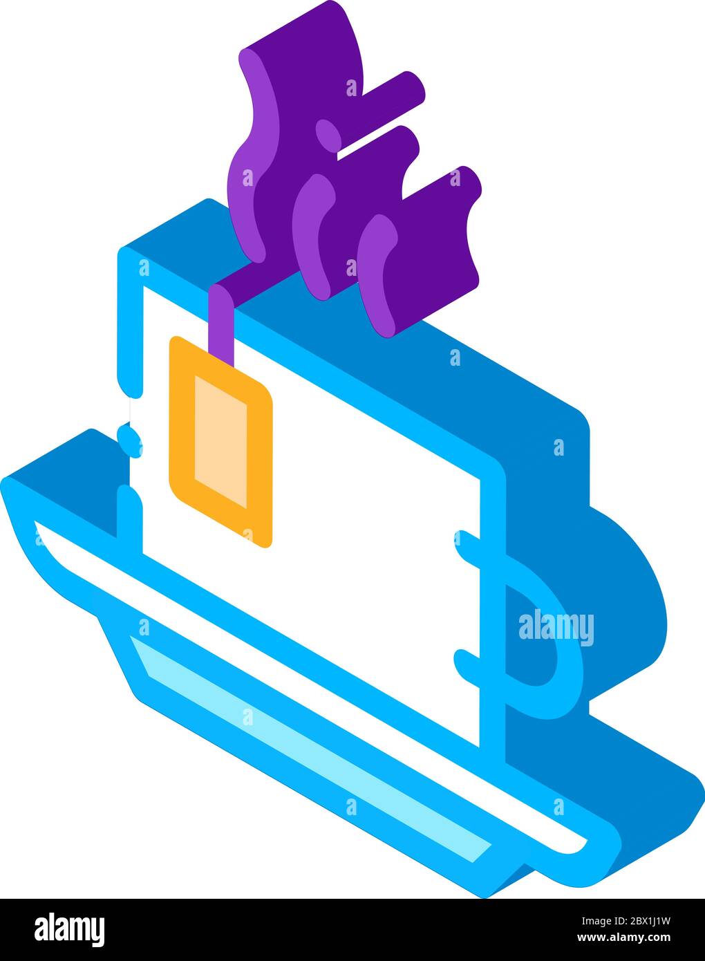 Hot Tea Drink Cup isometric icon vector illustration Stock Vector