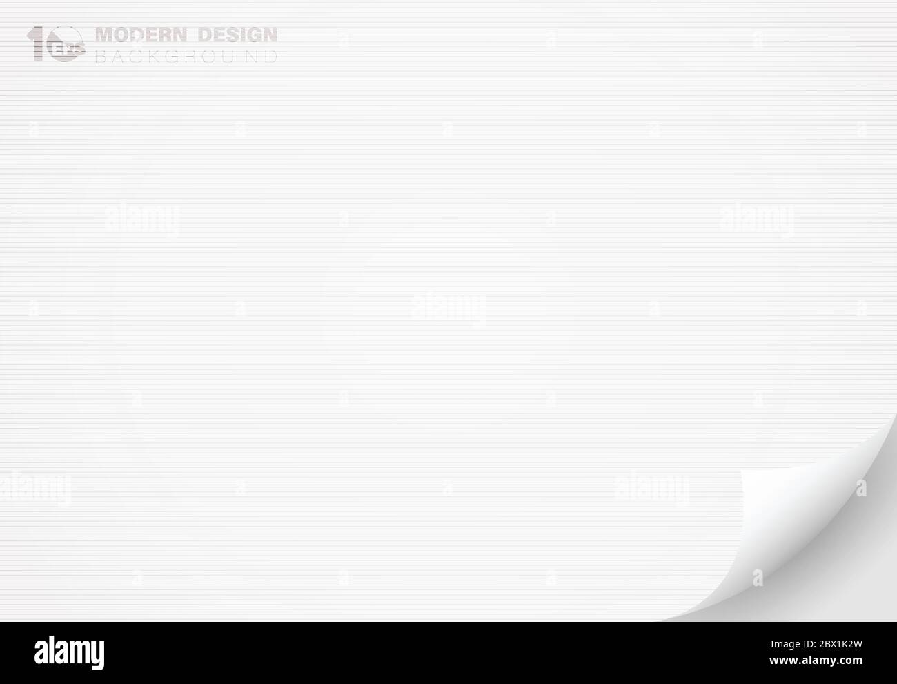 Abstract white paper with flip decoration artwork line texture design