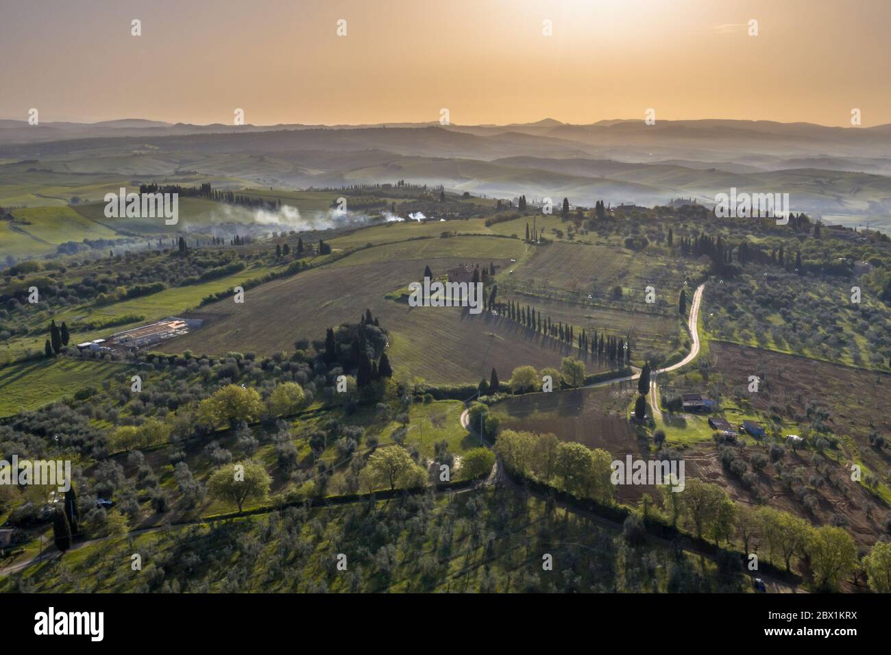 Aerial view of the countryside hi-res stock photography and images - Alamy