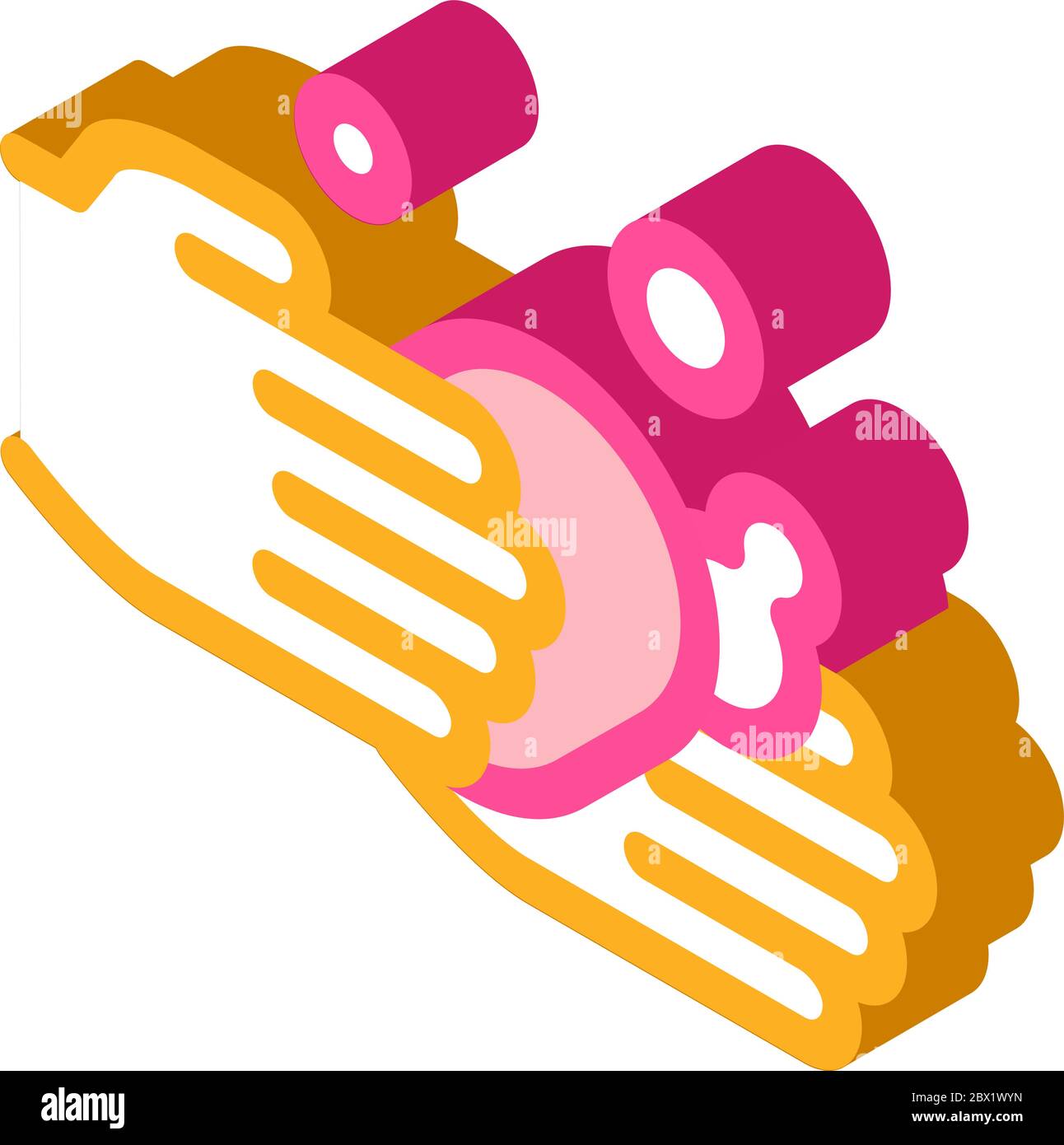 Hands Wash With Soap isometric icon vector illustration Stock Vector
