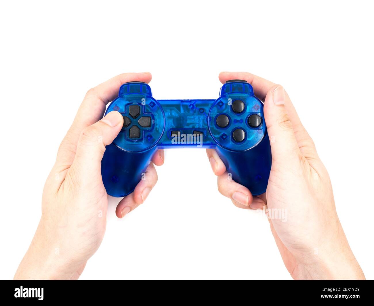 Hand holding video game controller hires stock photography and images