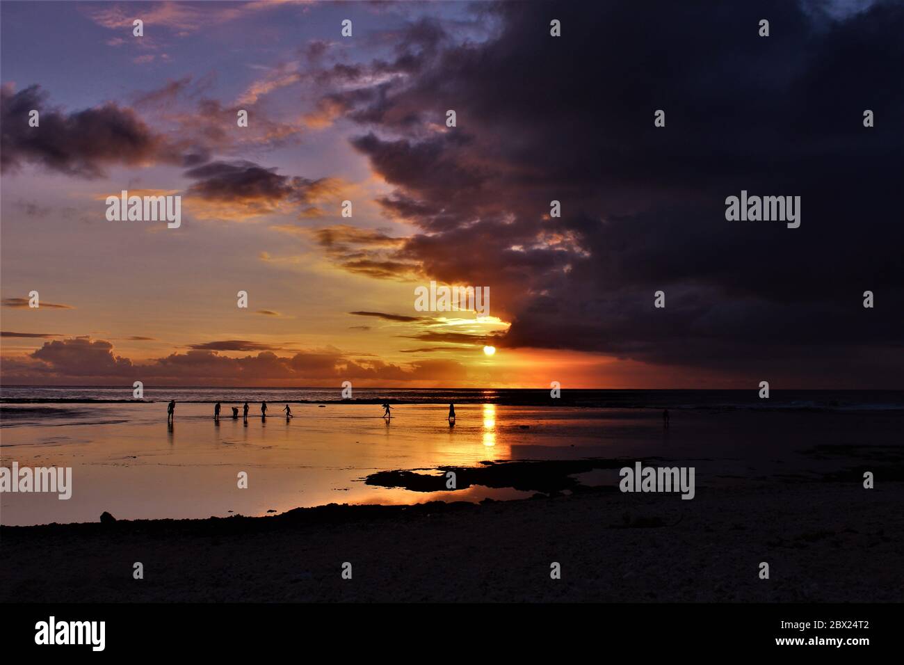 Vanuatu Sunsets Stock Photo