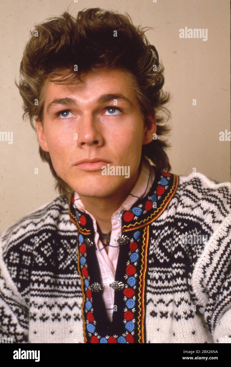 A-Ha: Morten Harket in London 1985 Stock Photo - Alamy