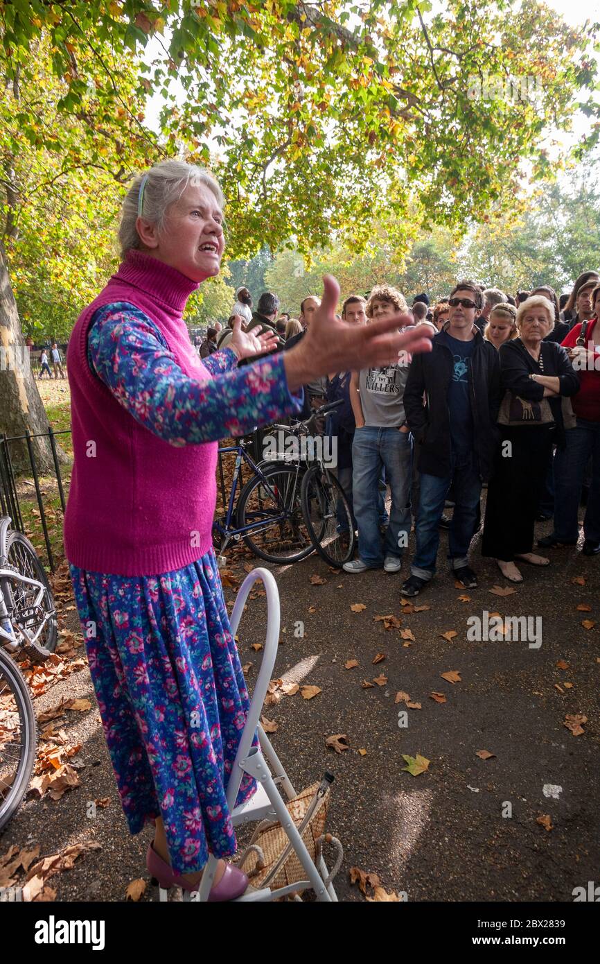 Speaker's Corner, London, England, UK Stock Photo Alamy