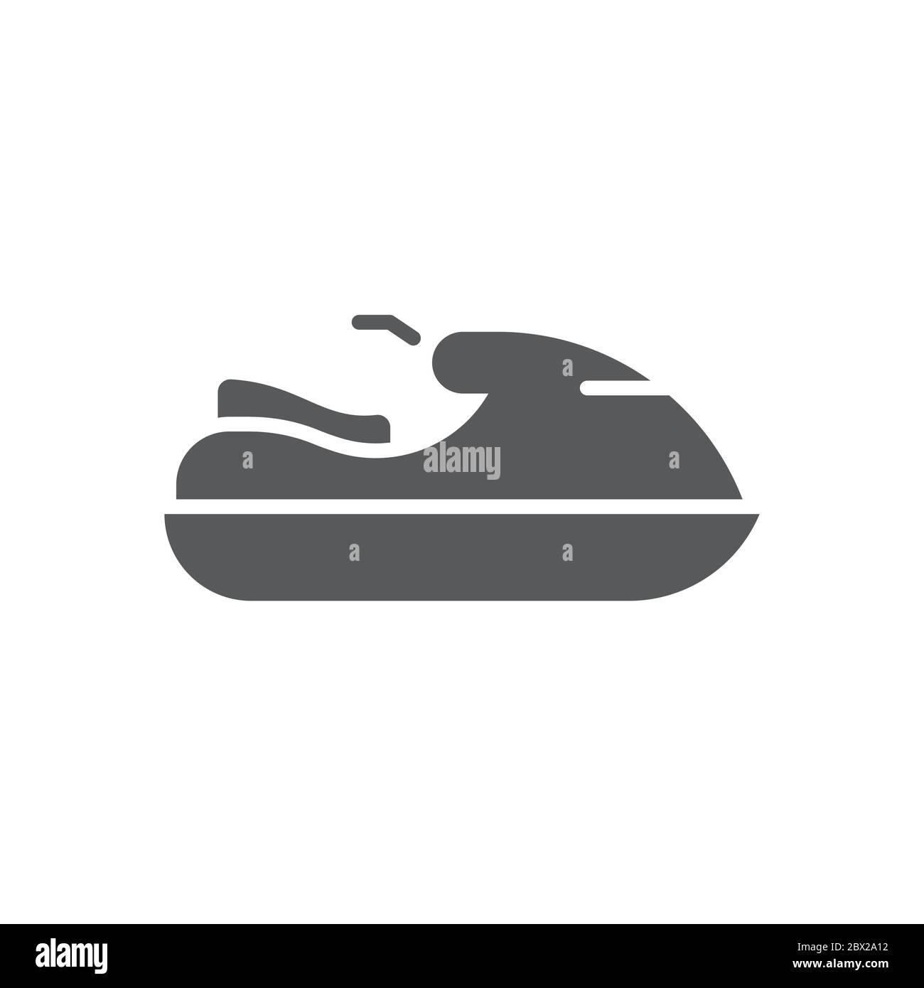 Water Scooter vector icon symbol sea sport isolated on white background ...