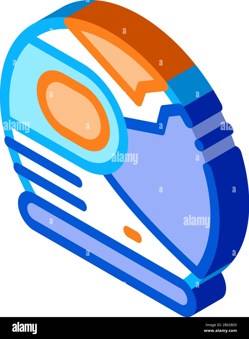 Spaceman Helmet Mask isometric icon vector illustration Stock Vector ...