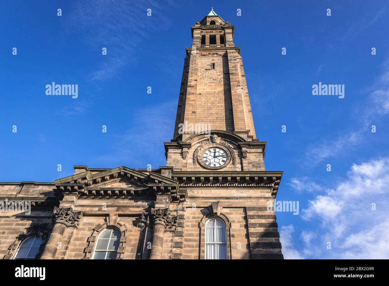 Tower of Charlotte Chapel, formely St West Church in Edinburgh, the capital of Scotland