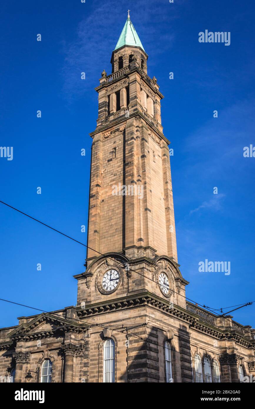 Tower of Charlotte Chapel, formely St George West Church in Edinburgh, the capital of Scotland, part of United Kingdom Stock Photo