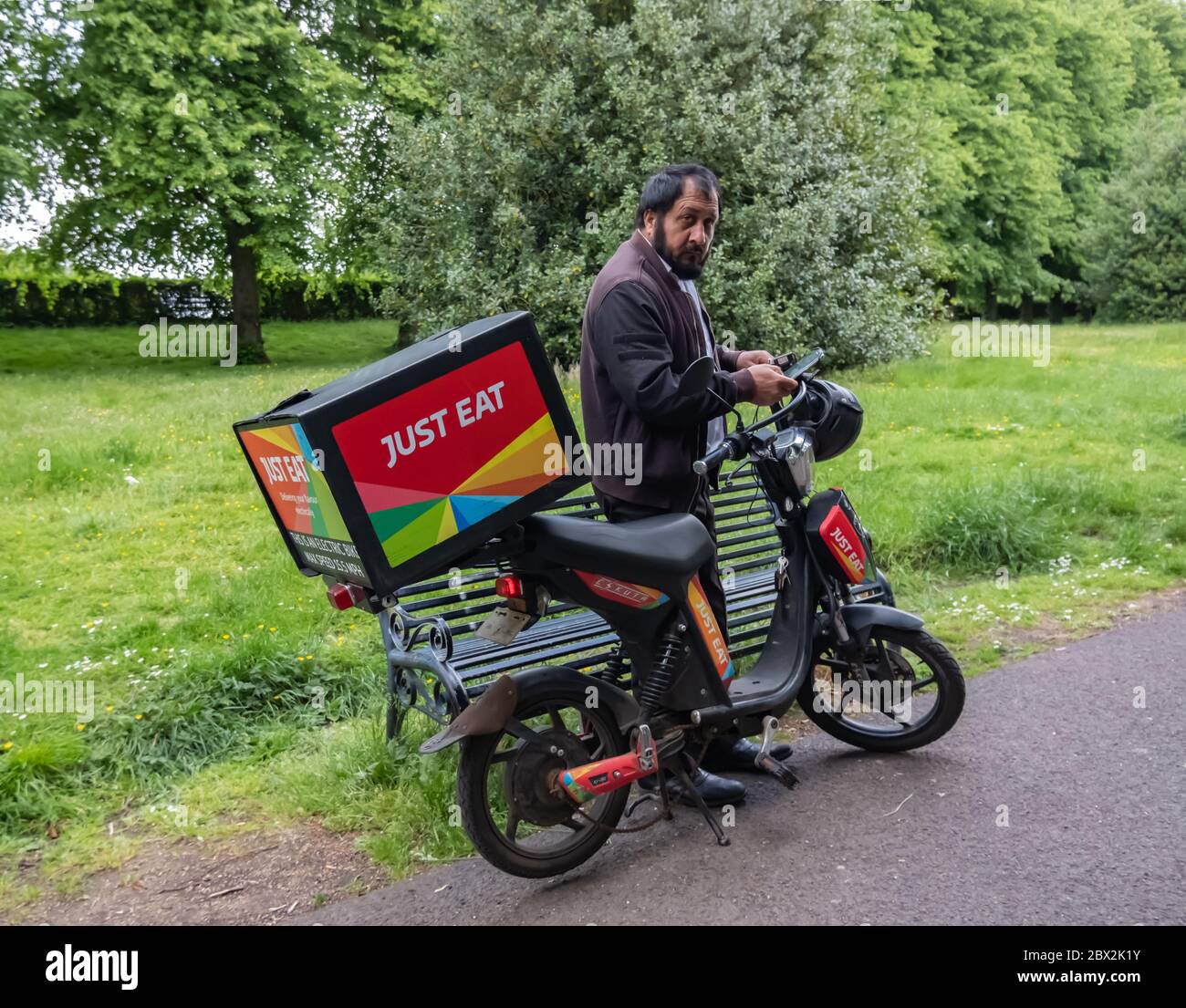Just eat scooter hi-res stock photography and images - Alamy