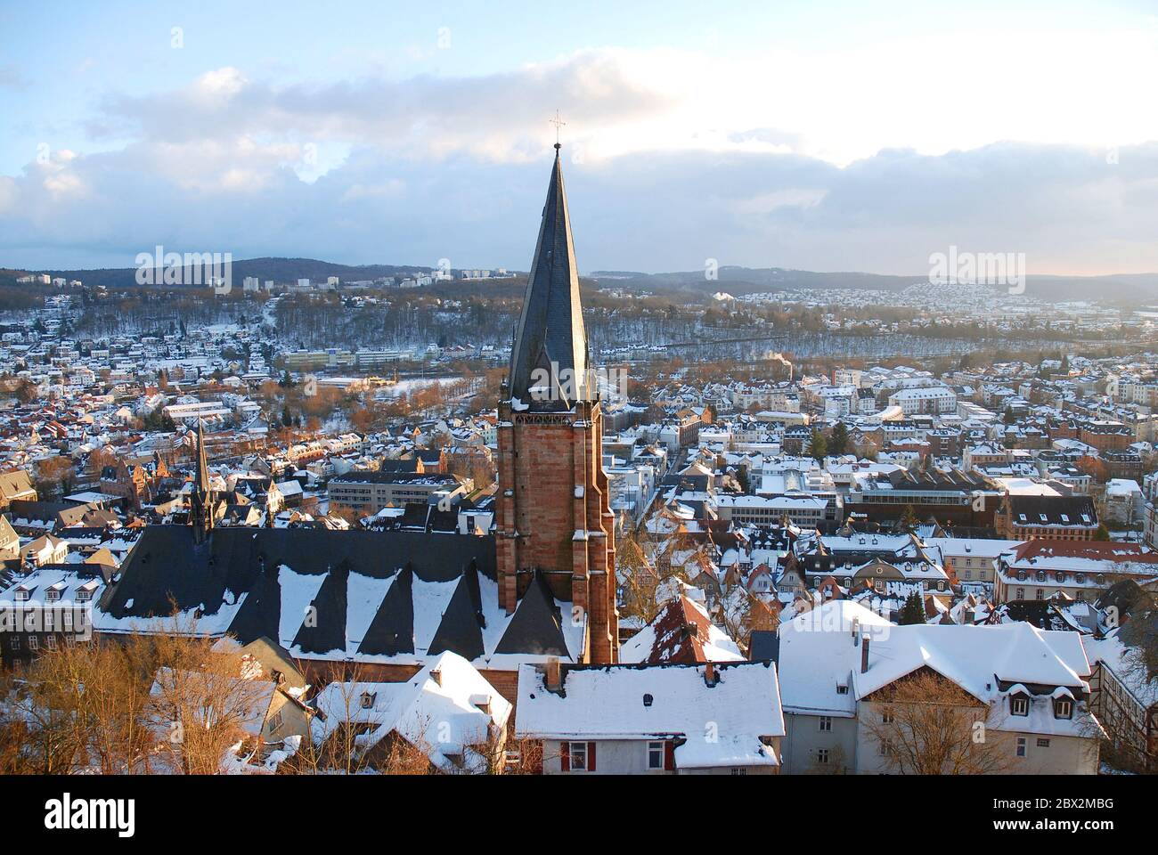 Historic German Town In Winter High Resolution Stock Photography and