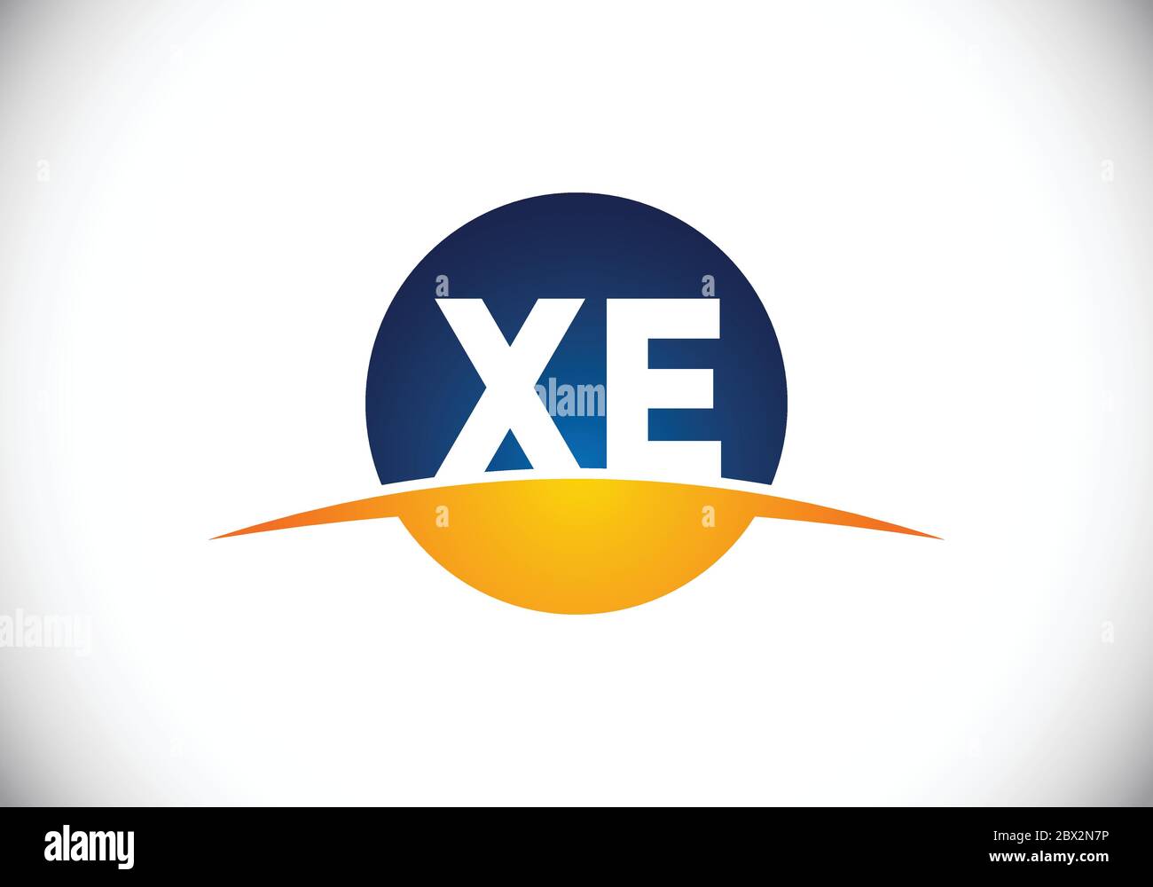 Initial Monogram Letter X E Logo Design Vector Template. X E Letter ...