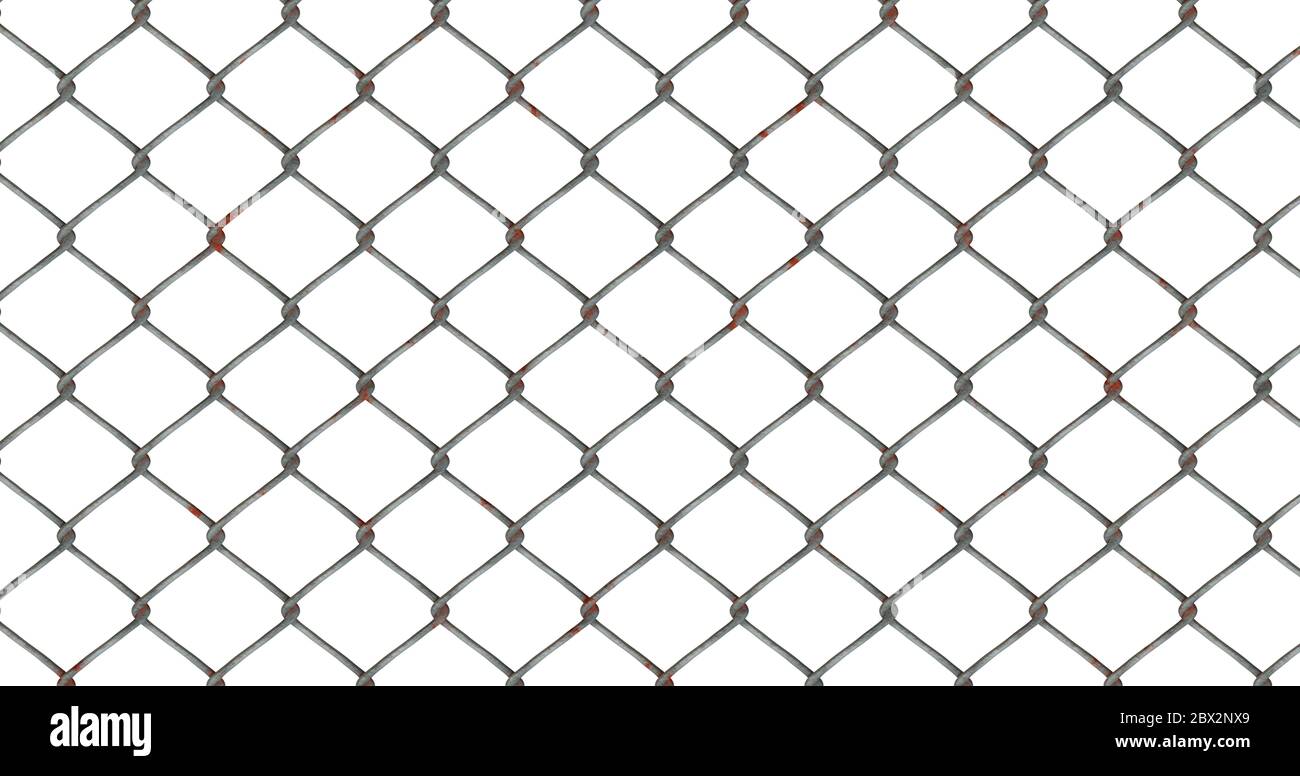 metal chainlink on white background Stock Photo