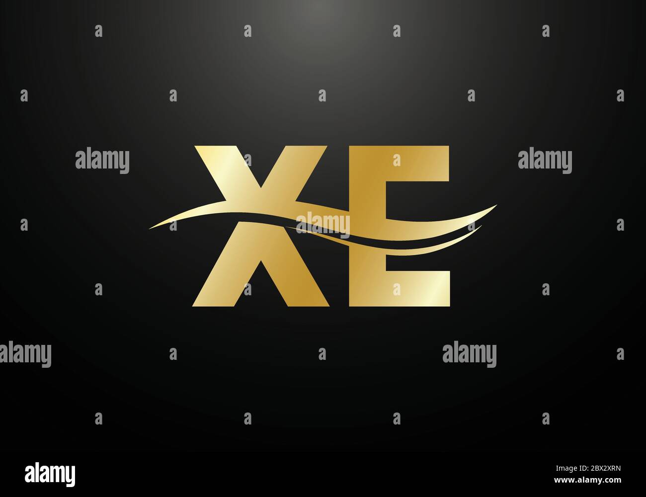 Initial Monogram Letter X E Logo Design Vector Template. X E Letter ...