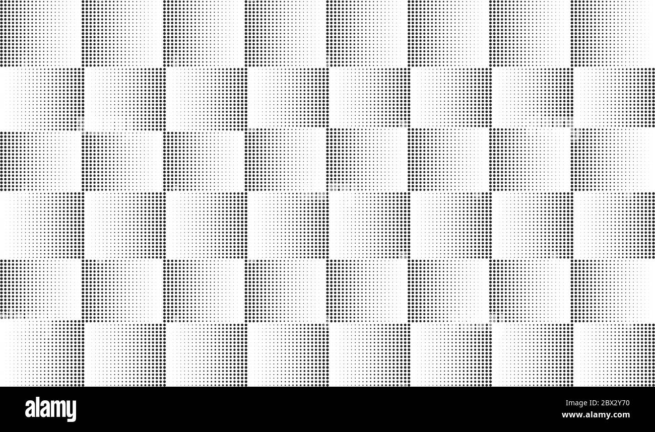 Seamless pattern of monochrome polka dot background - Vector ...
