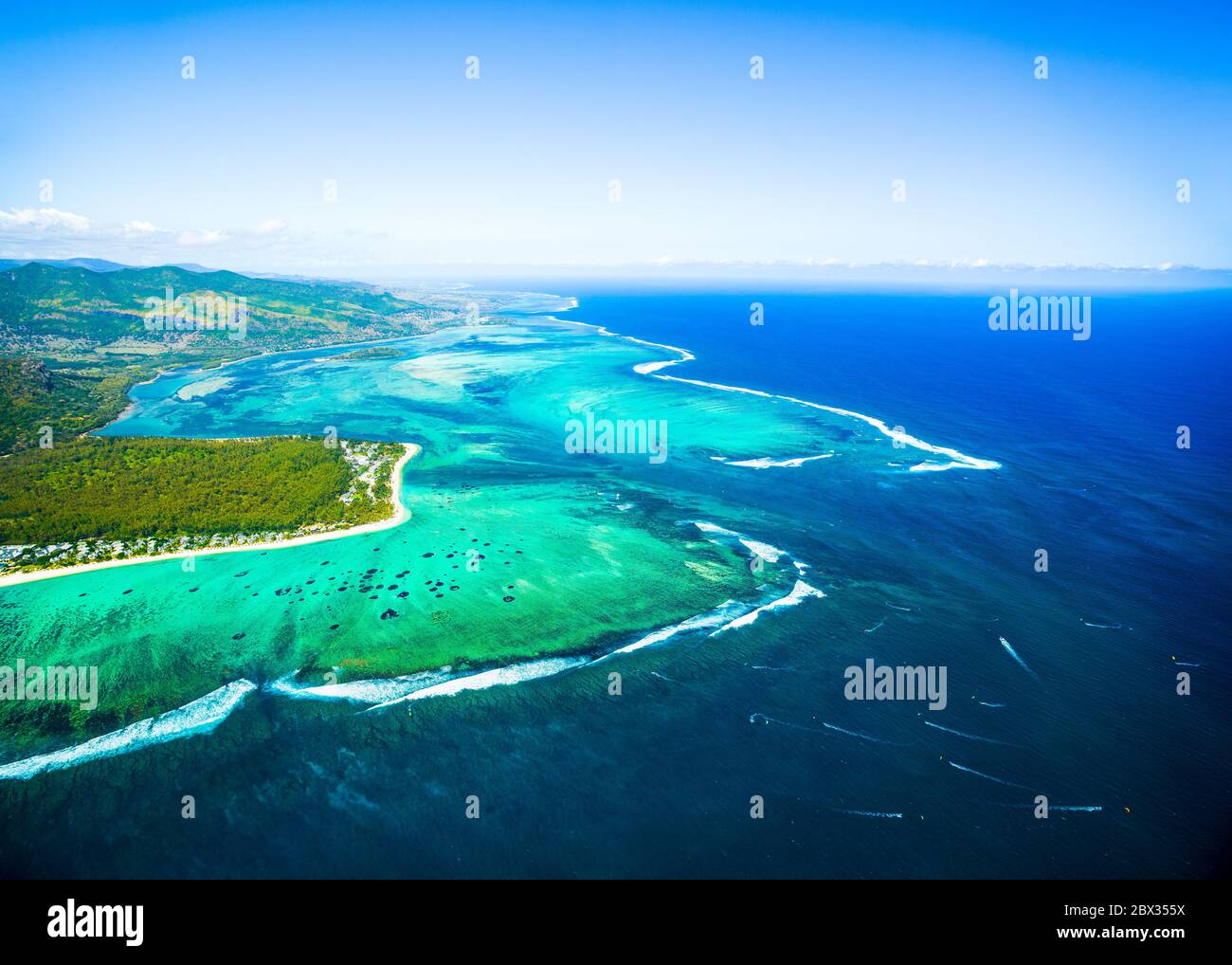 Underwater Waterfall Le Morne Brabant Hi-res Stock Photography And ...