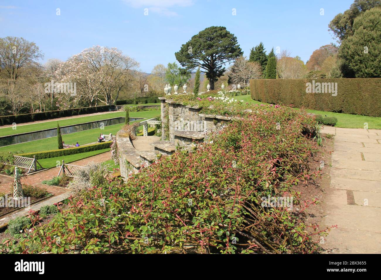 Bodnant Garden in Wales, United Kingdom Stock Photo