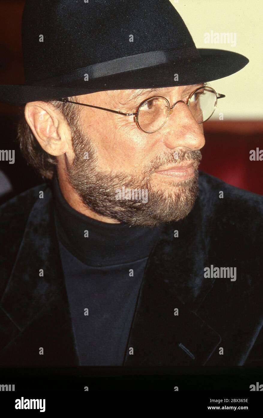 The Bee Gees promoting Saturday Night Fever DVD in London 1983 Stock Photo