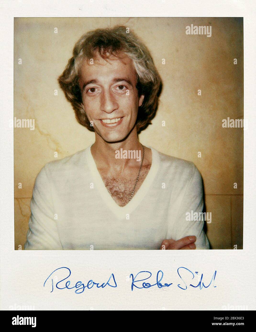 Robin Gibb of the Bee Gees Stock Photo Alamy