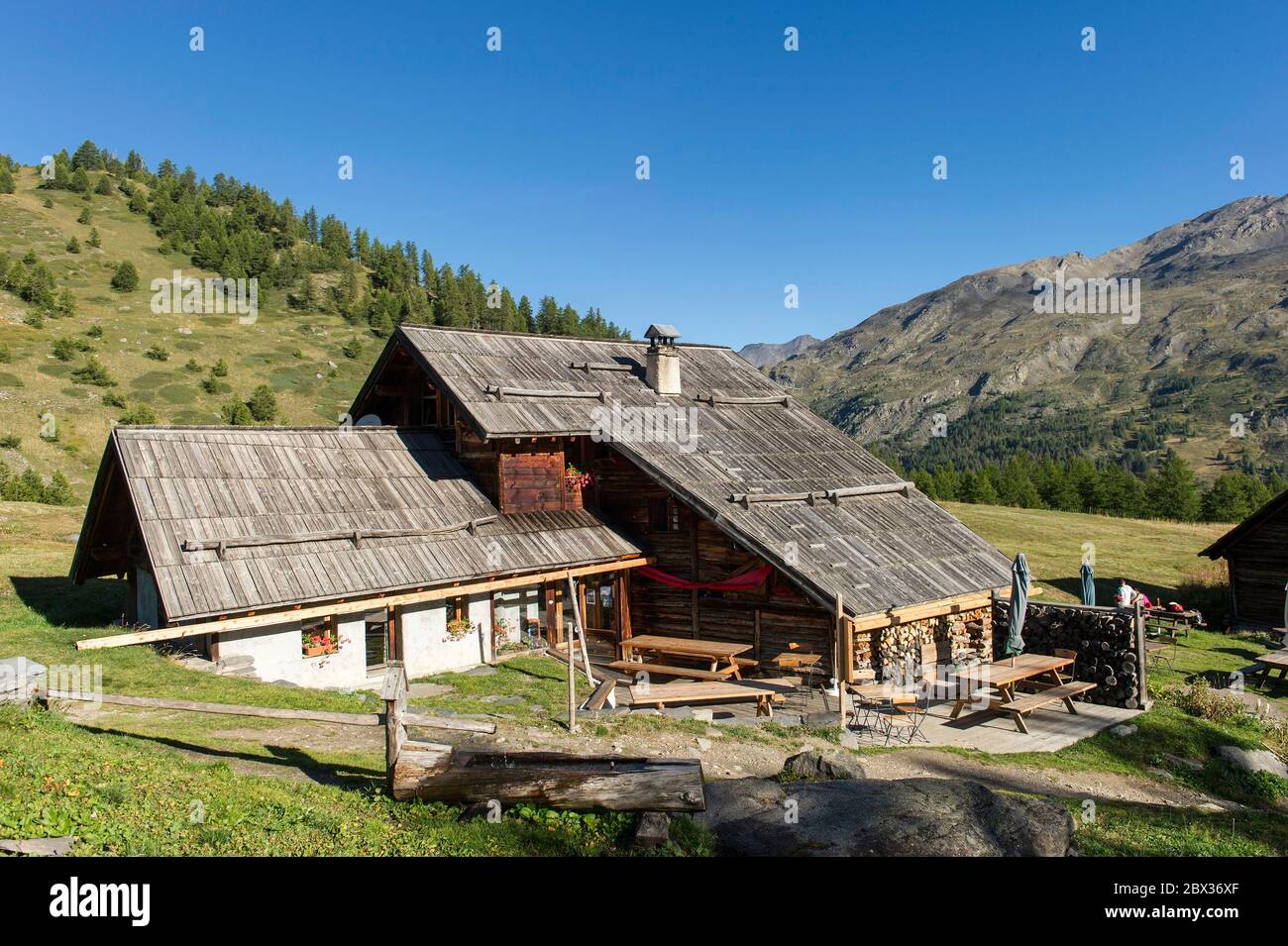 France, Hautes-Alpes (05), Névache, La Clarée valley, the Buffère refuge  Stock Photo - Alamy