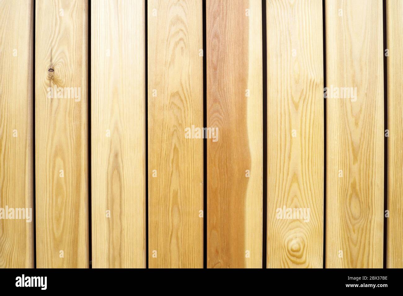 Wooden planks vertical background, natural textured backdrop. Stock Photo