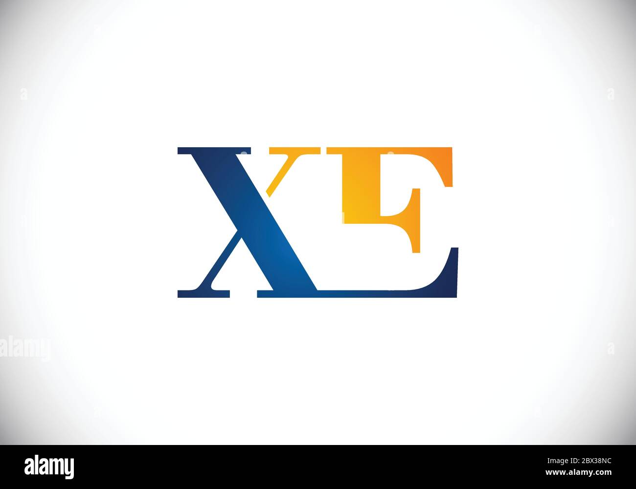 Initial Monogram Letter X E Logo Design Vector Template. X E Letter ...