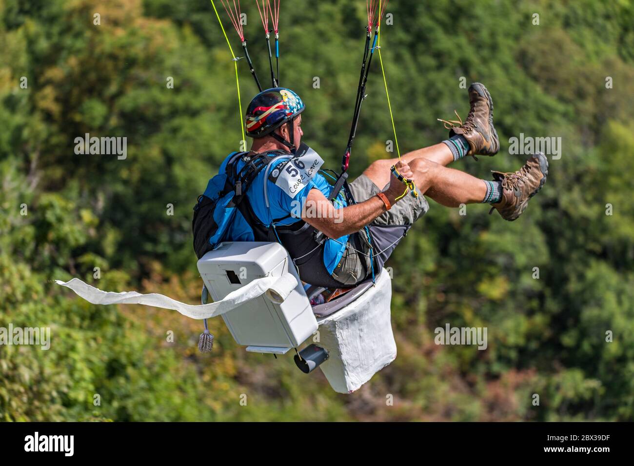 France, Isere, Chartreuse massif, Saint-Hilaire-du-Touvet, Coupe Icare, the world's largest free flight event Stock Photo