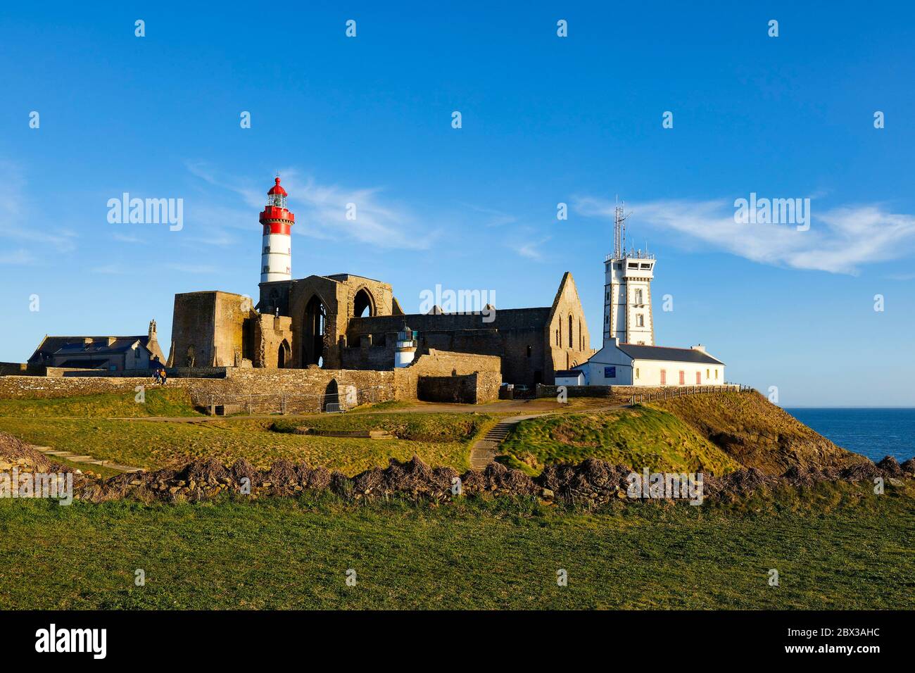 France, Finistere, Plougonvelin, Pointe Saint Mathieu, Saint Mathieu ...