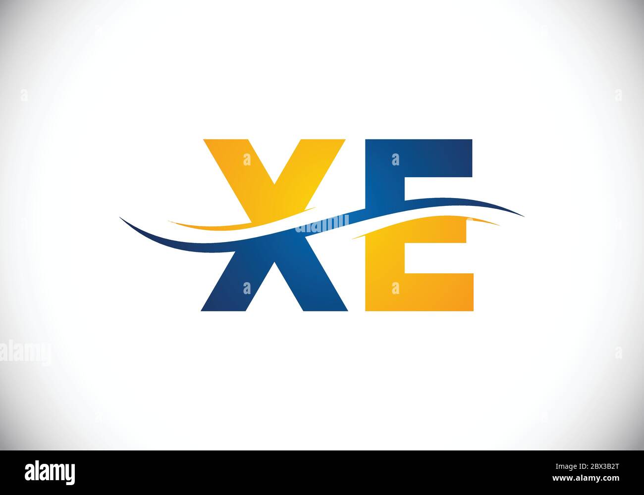 Initial Monogram Letter X E Logo Design Vector Template. X E Letter ...