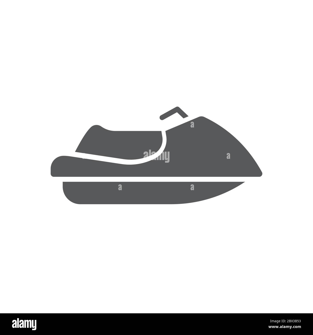 Water Scooter vector icon symbol sea sport isolated on white background ...