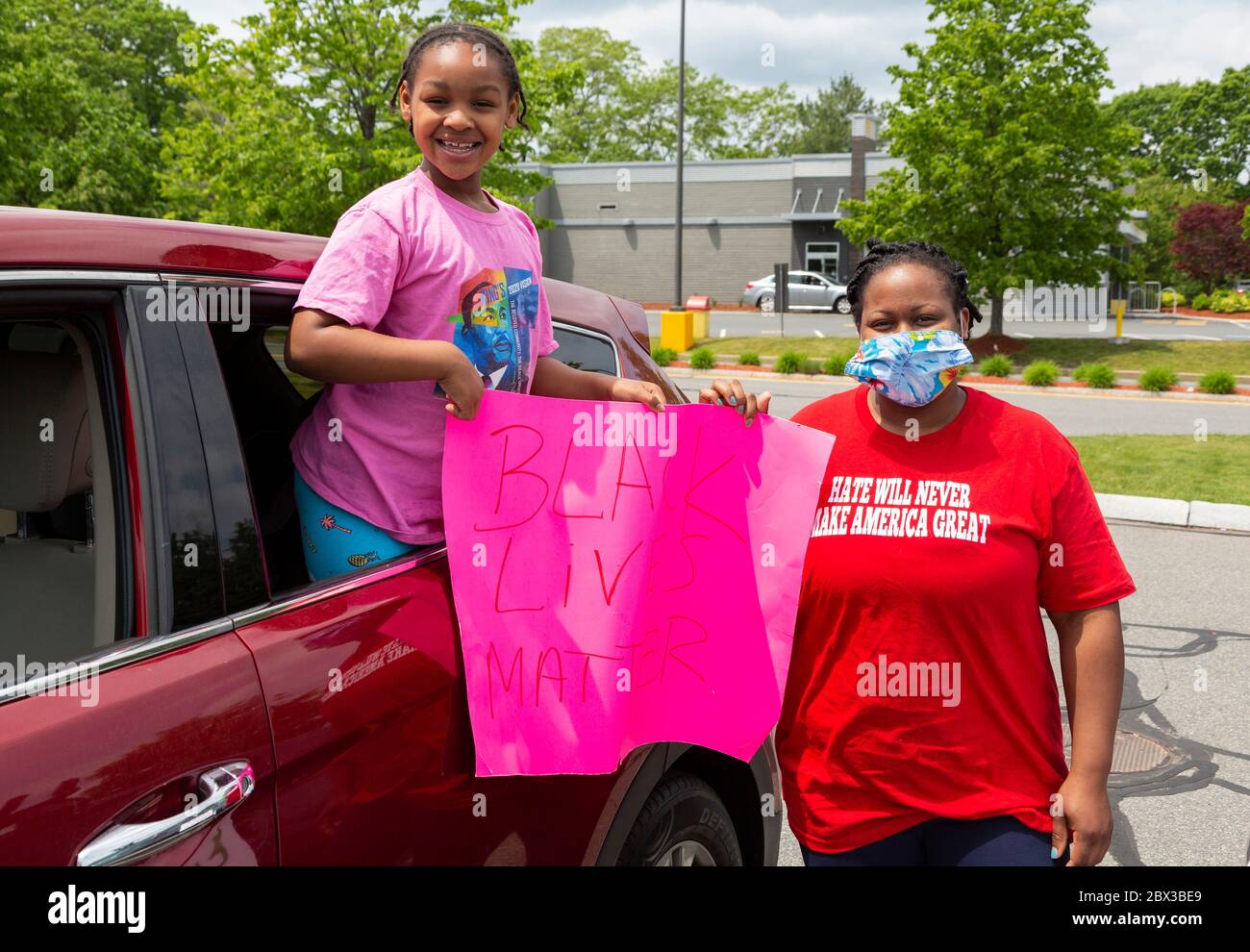 June 3, 2020. Beverly, MA. WeCan’tBreathe North Shore Black Lives